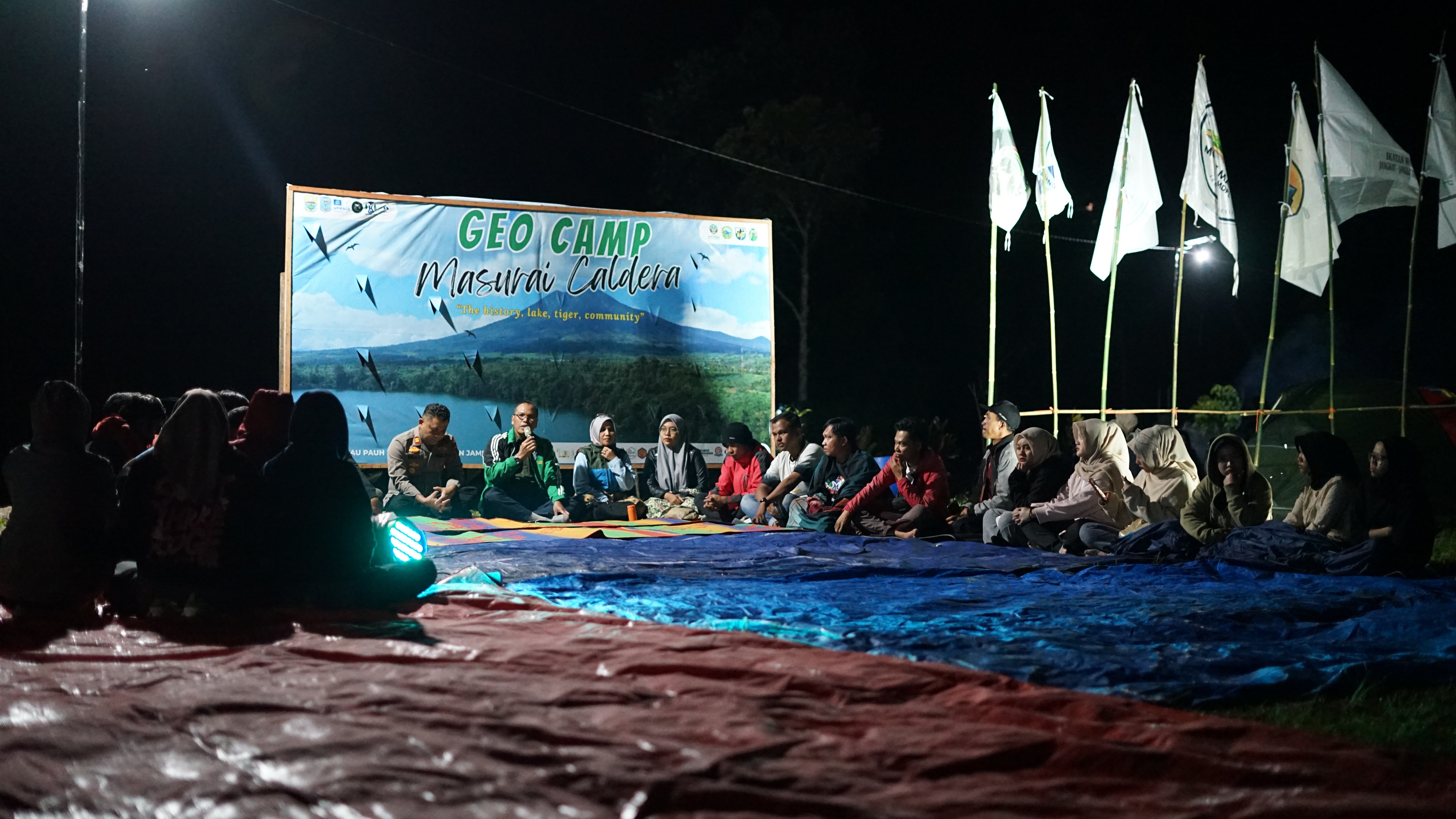 Merangin, July 19-20, 2025 Geo Camp Masurai Caldera was held in the Merangin Jambi Geopark geosite area, specifically at the Danau Pauh geosite, Jangkat District